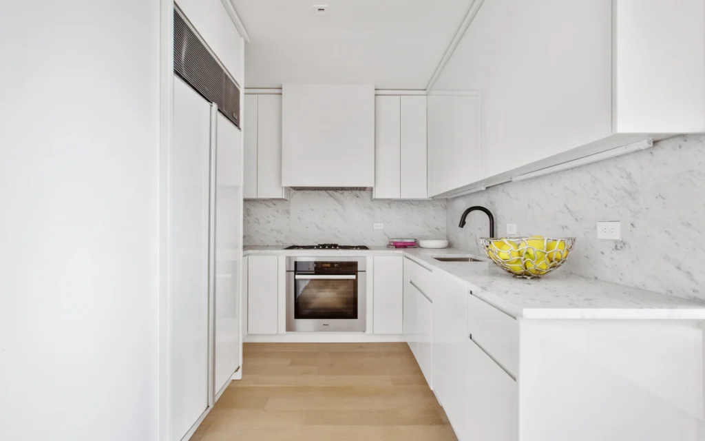 modern white kitchen remodel in white plains ny